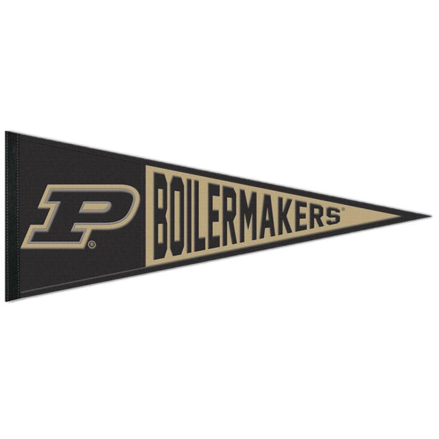 Banderín de lana primaria de Purdue Boilermakers de 13" x 32"