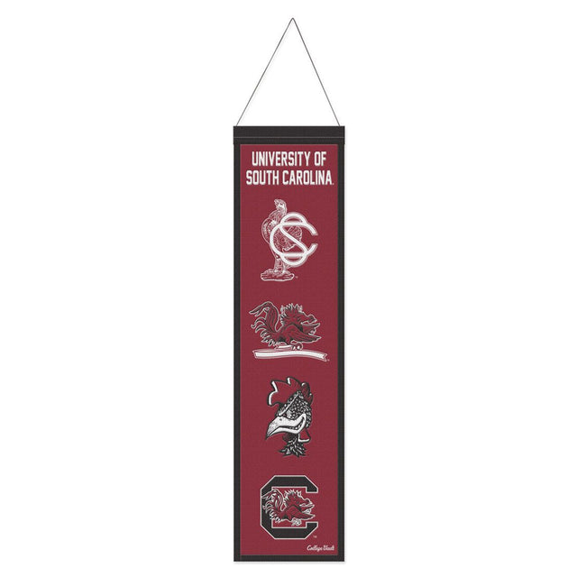 South Carolina Gamecocks Banner Wool 8x32 Heritage Evolution Design