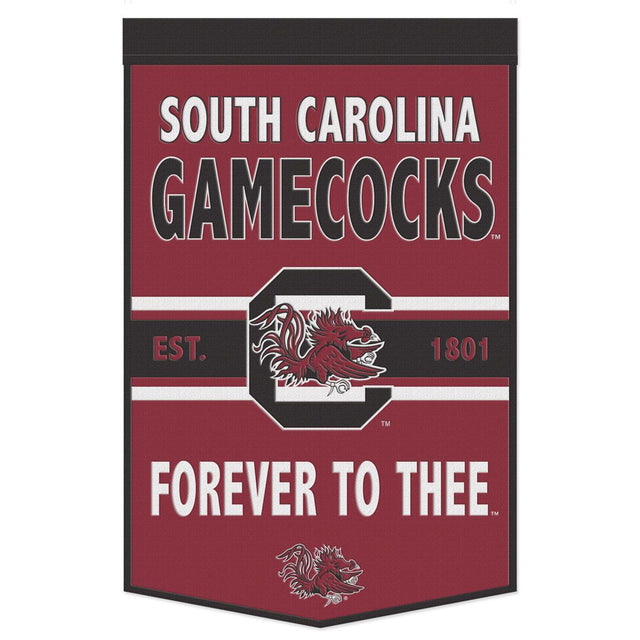 South Carolina Gamecocks Banner Wool 24x38 Dynasty Slogan Design