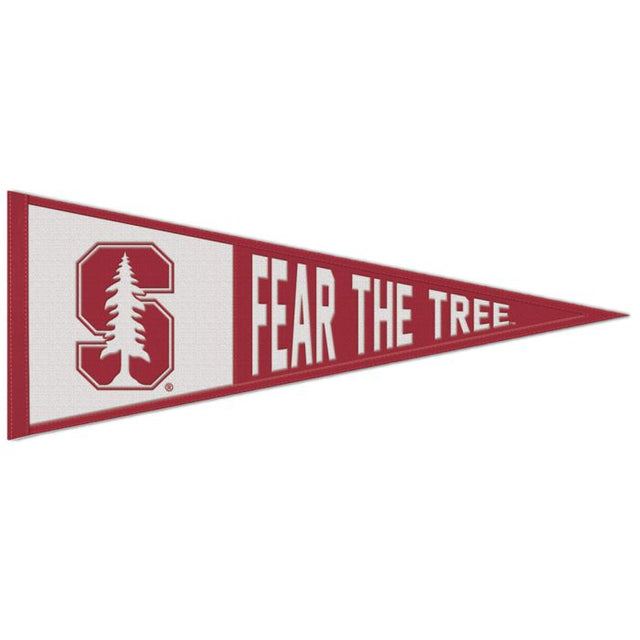 Banderín de lana de Stanford Cardinal de 13" x 32"