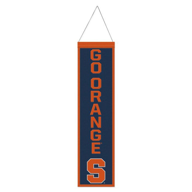 Syracuse Orange Wool Banner 8" x 32"