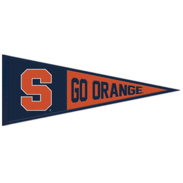 Syracuse Orange Slogan Wool Pennant 13" x 32"