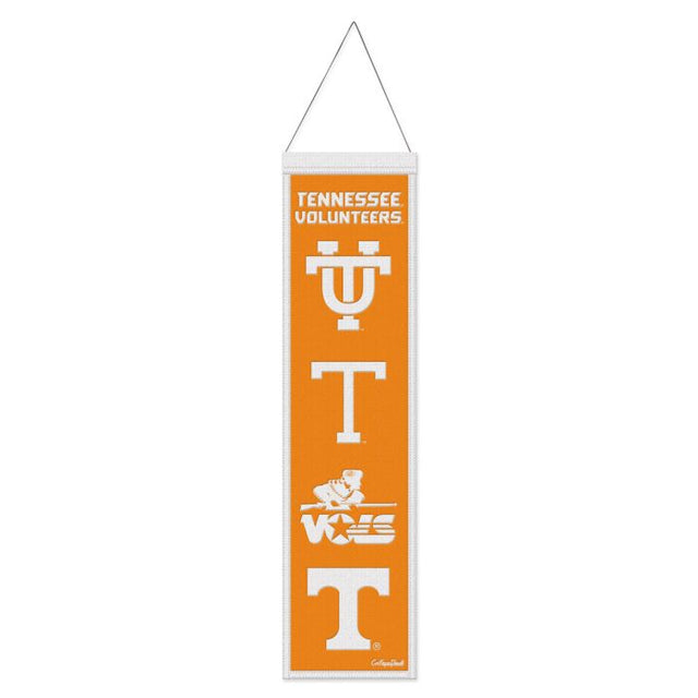 Tennessee Volunteers /College Vault Evolution Wool Banner 8" x 32"