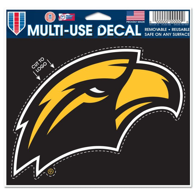 Calcomanía multiusos de Southern Miss Golden Eagles: cortada con el logotipo, 5" x 6"