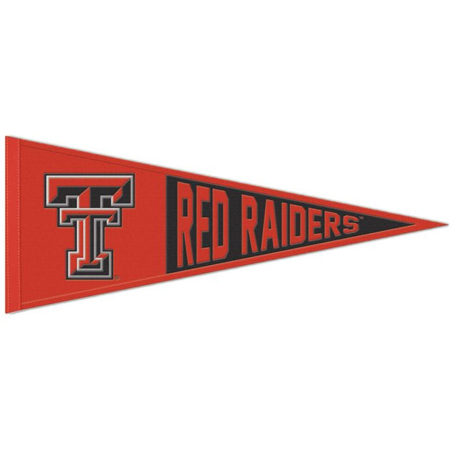 Banderín de lana de los Texas Tech Red Raiders, 13" x 32"