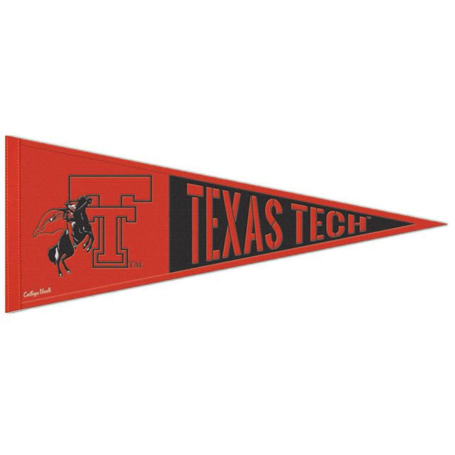 Banderín de lana retro de los Texas Tech Red Raiders/College Vault de 13" x 32"