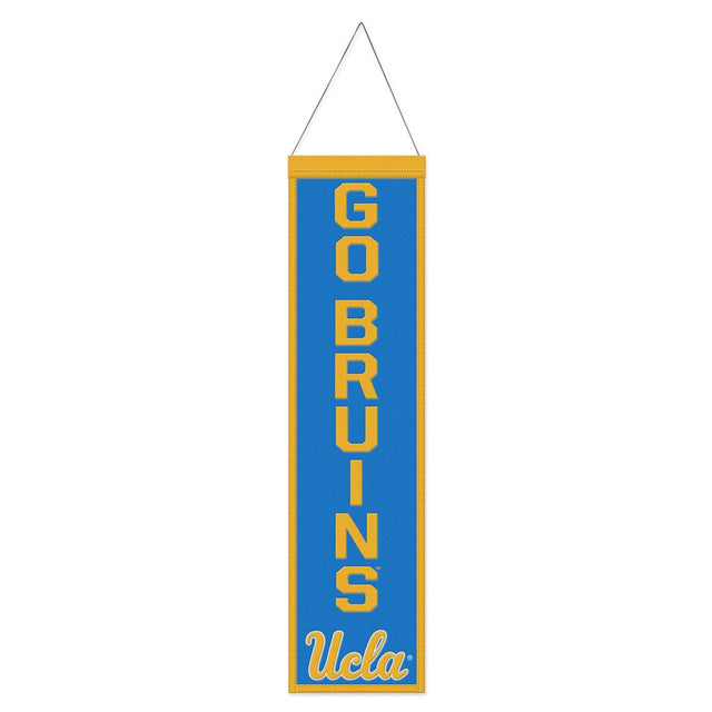 UCLA Bruins Banner Wool 8x32 Heritage Slogan Design