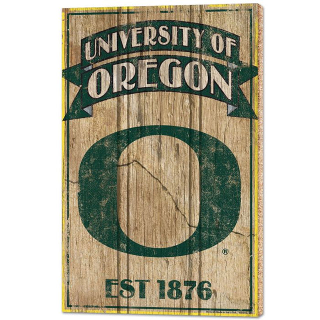 Oregon Ducks Wood Signs - 1/2" thick 15" x 24"