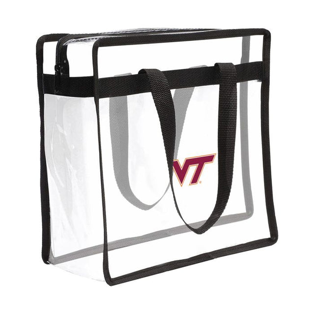 Bolsa de mano transparente de Virginia Tech Hokies