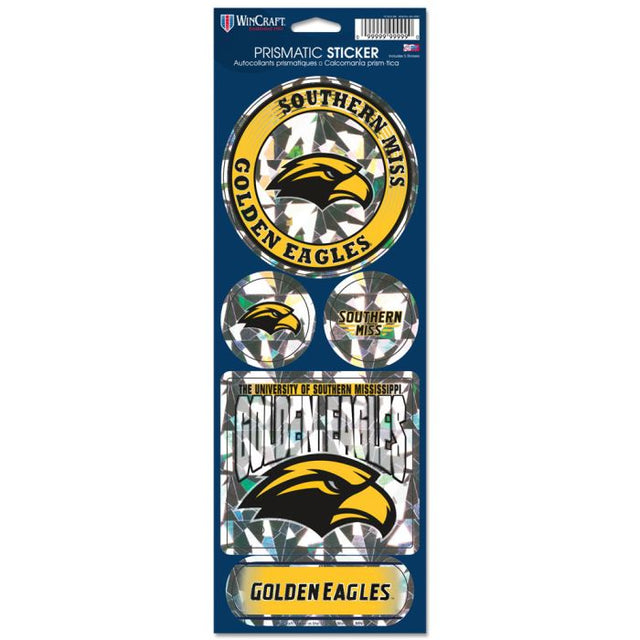 Southern Miss Golden Eagles Prismatic Decal 4" x 11"