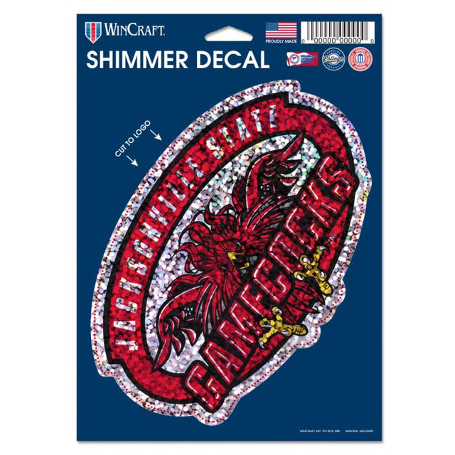 Jacksonville State Gamecocks Shimmer Decals 5" x 7"