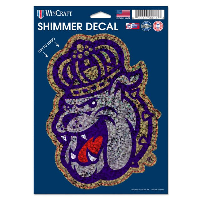 James Madison Dukes Shimmer Decals 5" x 7"