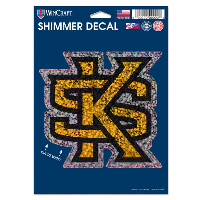 Kennesaw State Owls Shimmer Decals 5" x 7"