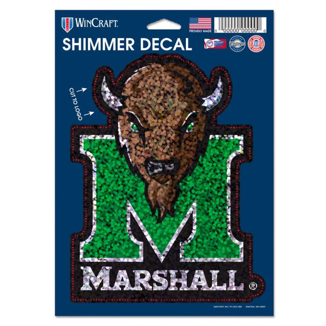 Marshall Thundering Herd Shimmer Decals 5" x 7"