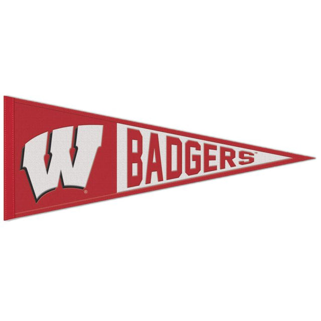 Wisconsin Badgers Wool Pennant 13" x 32"