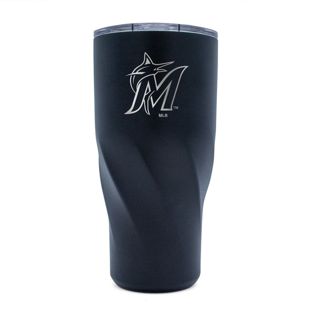 Vaso de 30 oz de acero inoxidable de los Miami Marlins de Morgan