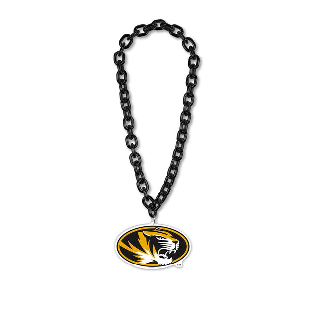 Collar con cadena de gran fan de los Missouri Tigers