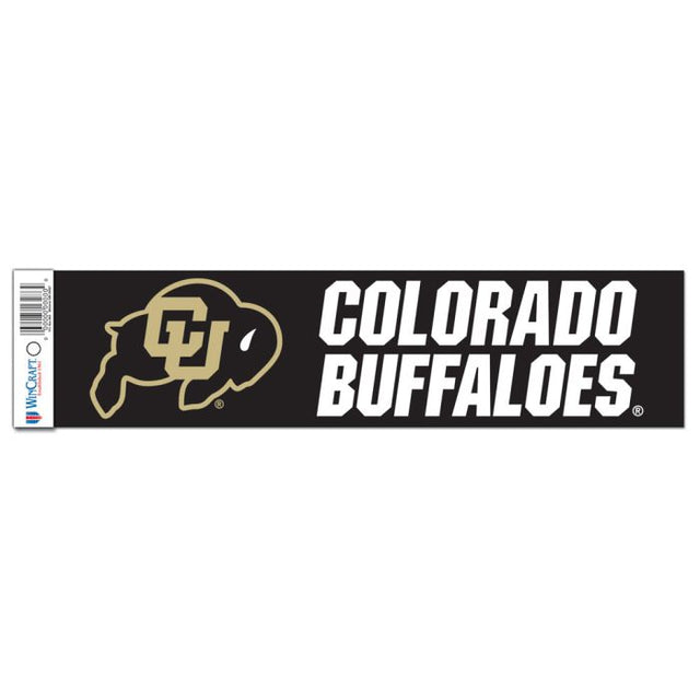 Tira de parachoques de los Colorado Buffaloes de 3" x 12"