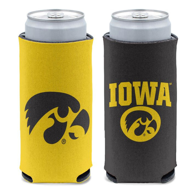 Enfriador de latas delgado de 12 oz de Iowa Hawkeyes