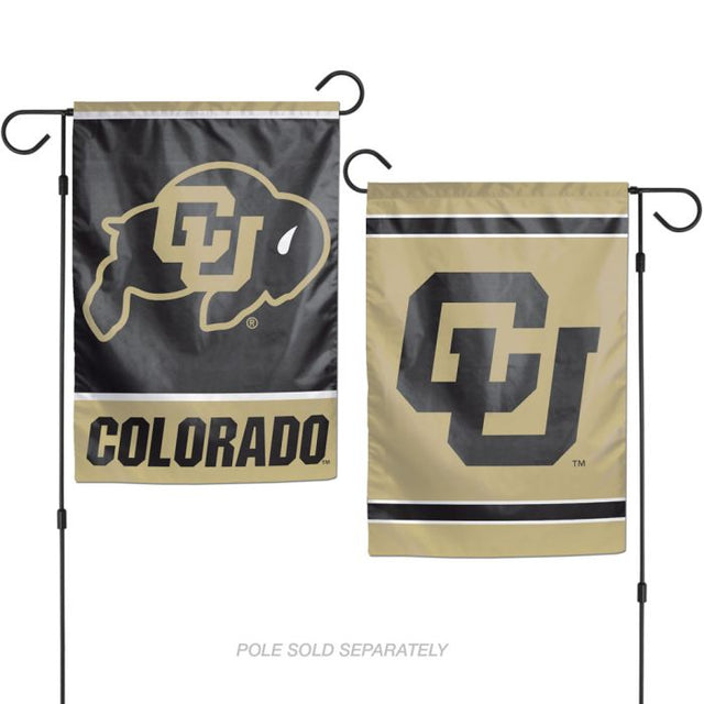 Banderas de jardín de los Colorado Buffaloes, de 2 lados, 12,5" x 18"