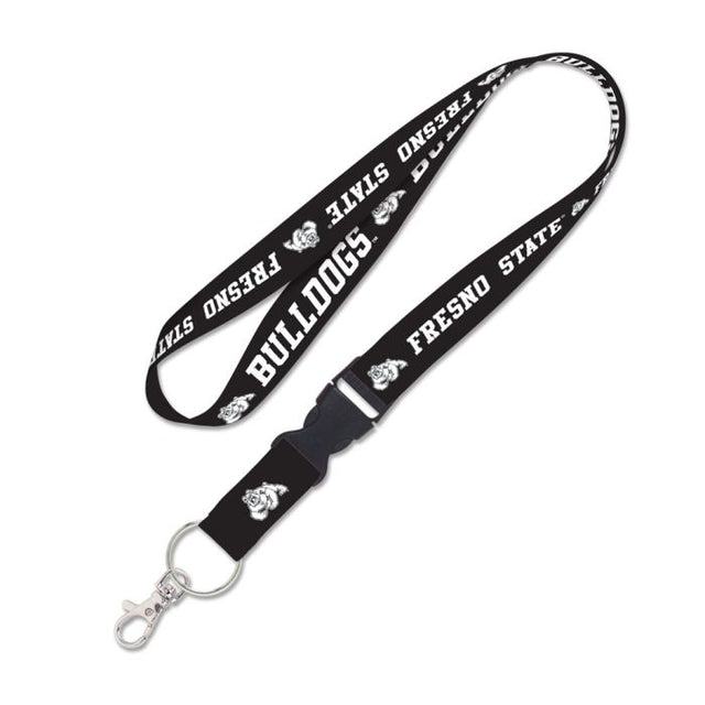 Fresno State Bulldogs BLACKOUT Lanyard w/detachable buckle 1"