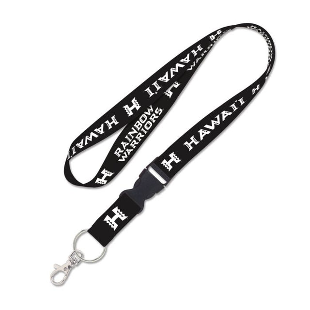 Hawaii Warriors BLACKOUT Lanyard w/detachable buckle 1"