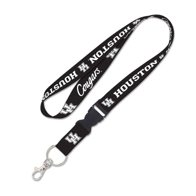 Houston Cougars BLACKOUT Lanyard w/detachable buckle 1"