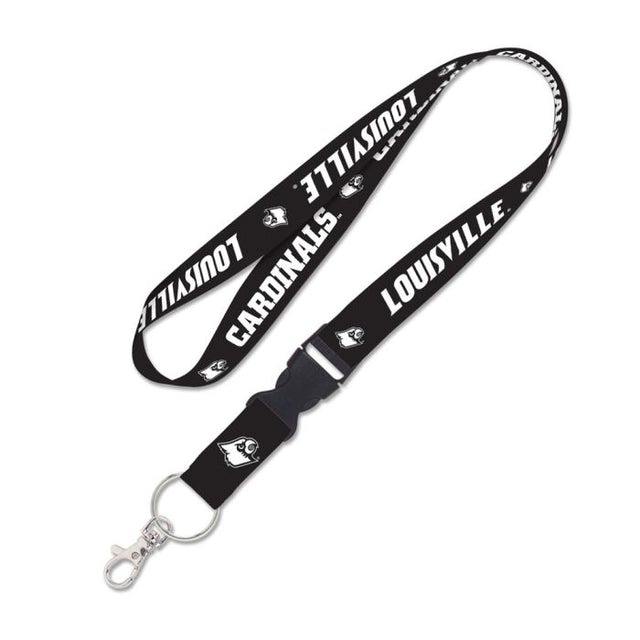 Louisville Cardinals BLACKOUT Lanyard w/detachable buckle 1"