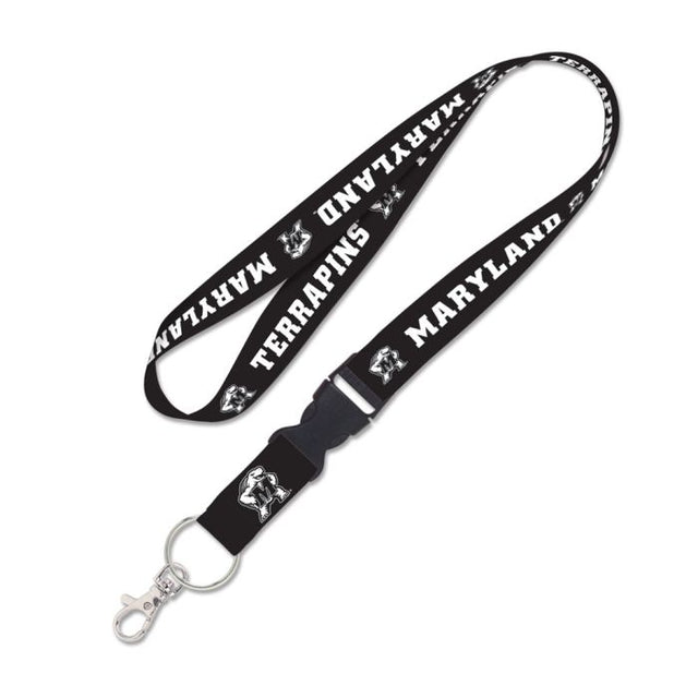 Maryland Terrapins BLACKOUT Lanyard w/detachable buckle 1"