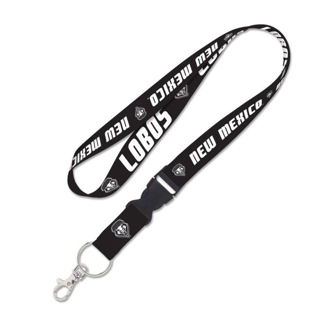 New Mexico Lobos BLACKOUT Lanyard w/detachable buckle 1"