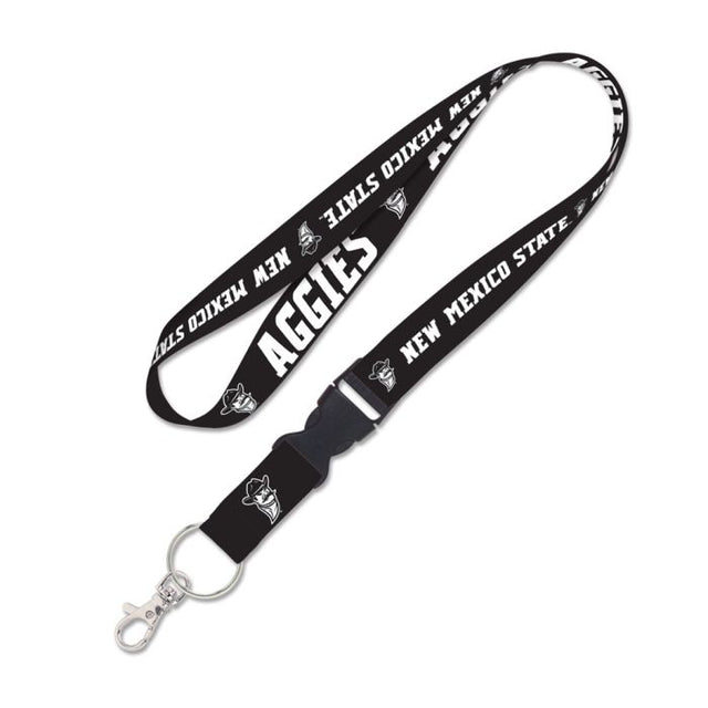 New Mexico State Aggies BLACKOUT Lanyard w/detachable buckle 1"