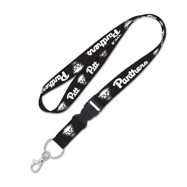 Pittsburgh Panthers BLACKOUT Lanyard w/detachable buckle 1"