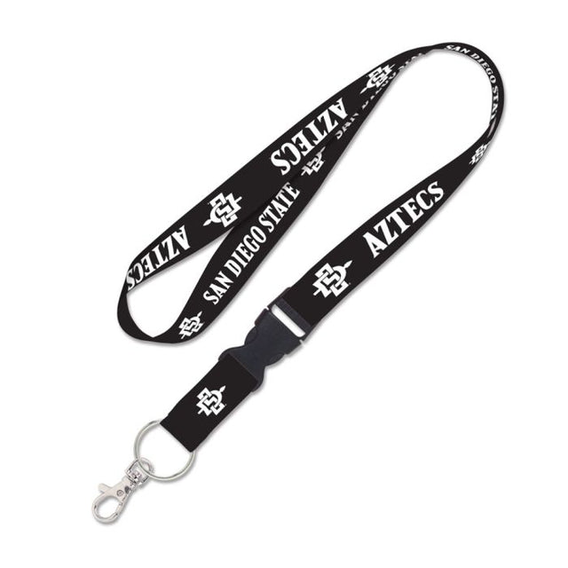 San Diego State Aztecs BLACKOUT Lanyard w/detachable buckle 1"