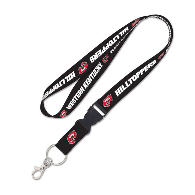 Western Kentucky Hilltoppers BLACKOUT Lanyard w/detachable buckle 1"