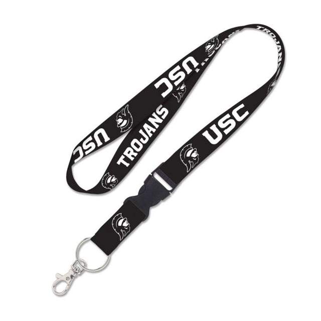 USC Trojans BLACKOUT Lanyard w/detachable buckle 1"