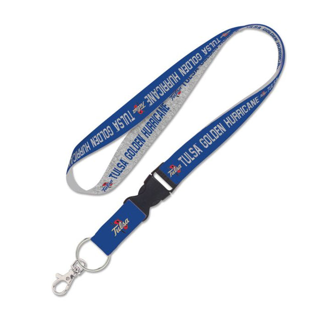 Tulsa Golden Hurricanes HEATHERED Lanyard w/detachable buckle 1"