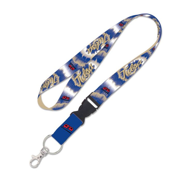 Tulsa Golden Hurricanes TIE DYE Lanyard w/detachable buckle 1"