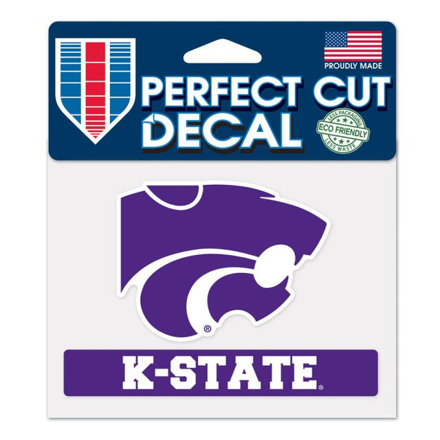 Kansas State Wildcats K-STATE Perfect Cut Color Decal 4.5" x 5.75"