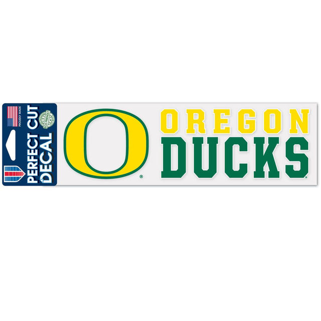 Calcomanía de Oregon Ducks de 3 x 10 pulgadas, corte perfecto y color