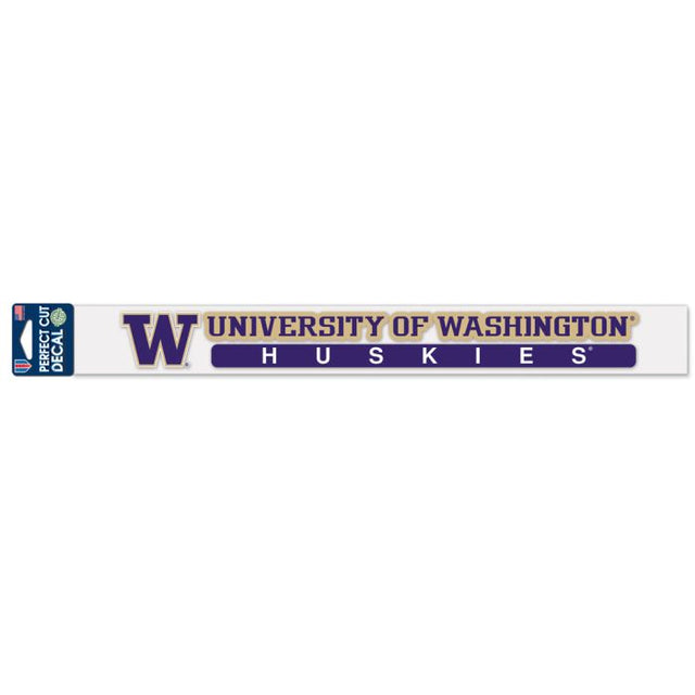 Calcomanías de Washington Huskies de corte perfecto de 2" x 17"