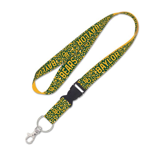 Baylor Bears LEOPARD PRINT Lanyard w/detachable buckle 1"