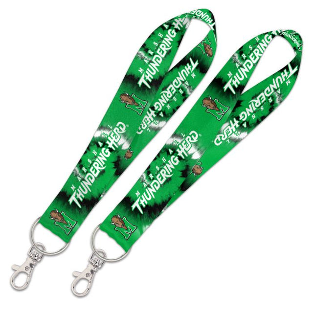 Correa para llaves con estampado TIE DYE de Marshall Thundering Herd de 1"