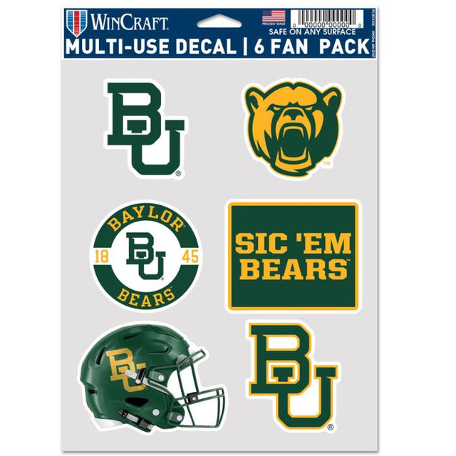 Baylor Bears Multi Use 6 fan pack