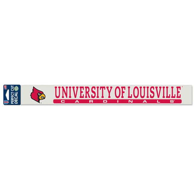 Louisville Cardinals Perfect Cut Decals 2" x 17"