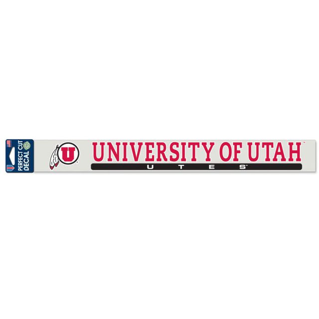 Utah Utes Perfect Cut Decals 2" x 17"