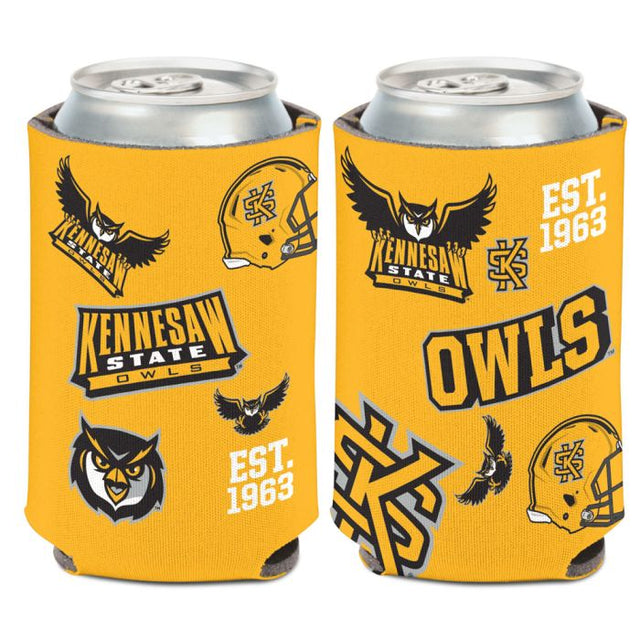 Kennesaw State Owls SCATTERPRINT Can Cooler 12 oz.