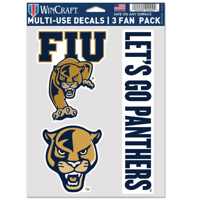 PAQUETE MULTIUSOS PARA 3 FANÁTICOS DE LOS FLORIDA INTERNATIONAL PANTHERS