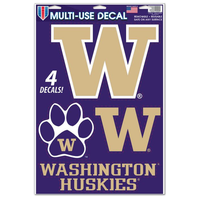 Washington Huskies Multi-Use Decal 11" x 17"