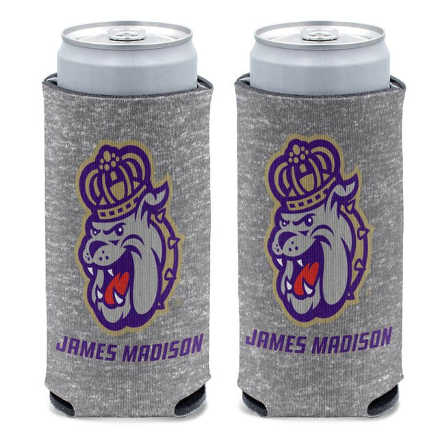 Enfriador de latas delgado de 12 oz James Madison Dukes GREY HEATHERED