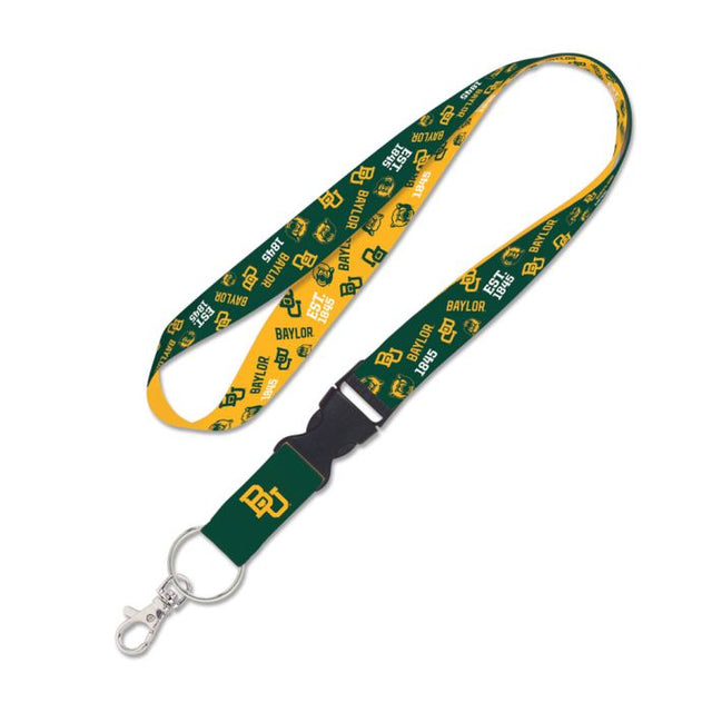 Baylor Bears SCATTERPRINT Lanyard w/detachable buckle 1"